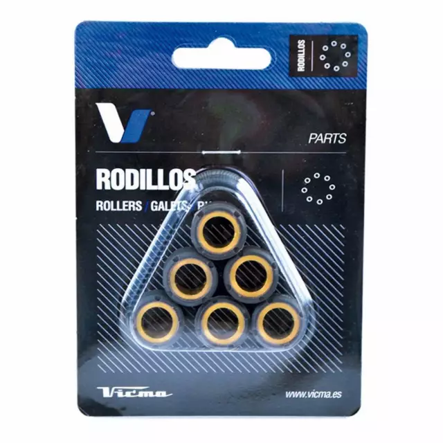 11637 - Rodillos variador carbono 20x12 9 5g compatible con YAMAHA TRICITY 125 (