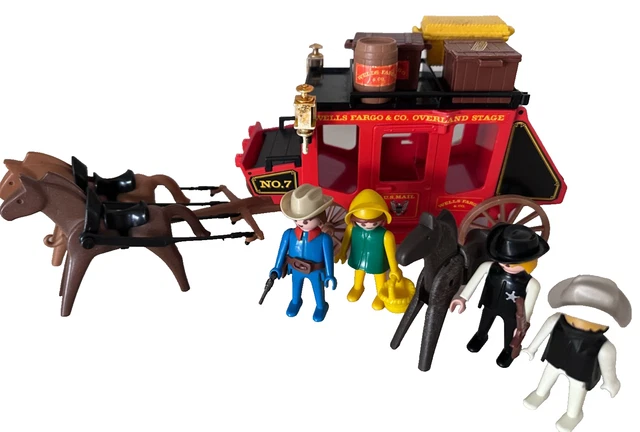 FIGURINE PASSAGER DILIGENCE grand-père Playmobil valise western 4399