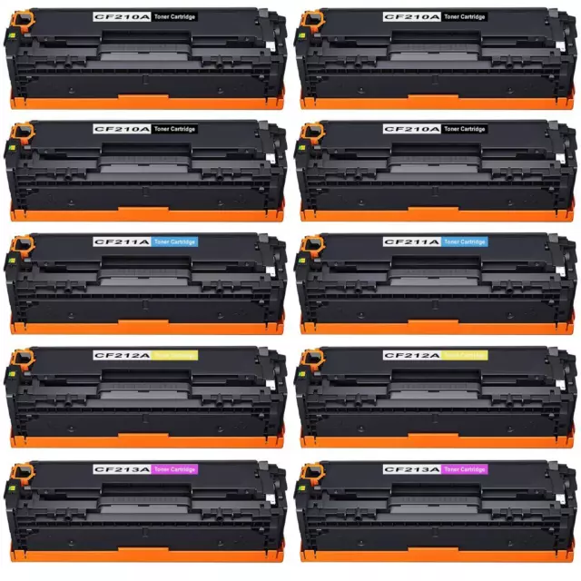 10 Tonerkassetten für HP LaserJet Pro M251n M251nw M276n M276nw CF210A