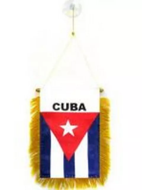 Cuba Flag Hanging Car Pennant for Car Window or Rearview Mirror