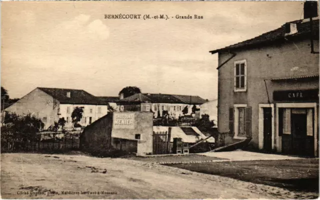CPA BERNÉCOURT Grande Rue MEURTHE et MOSELLE (101938)