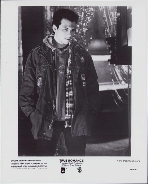 VINTAGE 8X10 FOTO Vero Romance 1993 Val Kilmer Cristiano Slater Gary