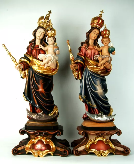 Geschnitzte Bavaria Madonna, Maria mi Kind Königin Holz, Holy Mary wood