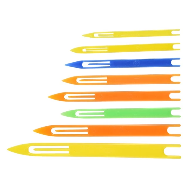 8 Pièces Aiguilles Navettes Plastique Pour Réparation Filet De Pêche - Tailles 1# à 8#