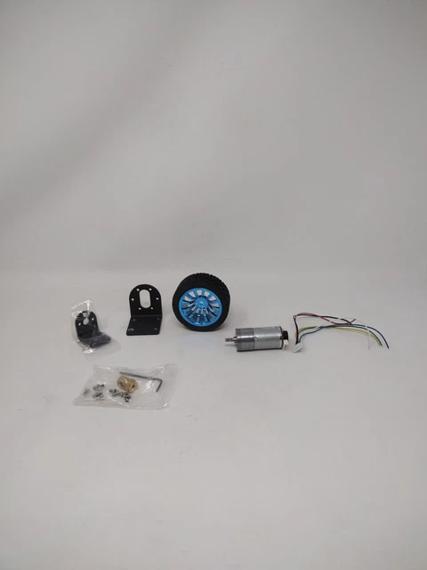 500RPM ENCODER MOTOR 6mm Shaft With Mounting Bracket For Smart Car ...