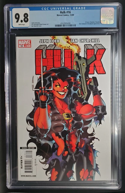 Hulk #16  1st Red She Hulk cover!  CGC 9.8 White Pages