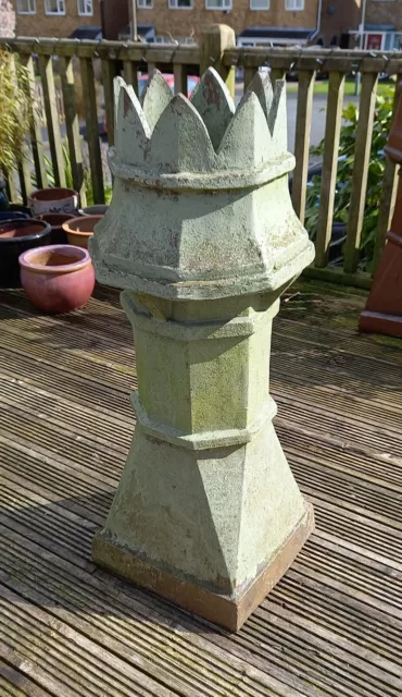 Antique Victorian Crown Top Chimney Pot