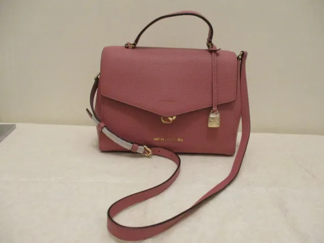 $ 348.00 Michael Kors Bristol Md Th Satchel Rose Leather Handbag~Authentic!!~Nwt