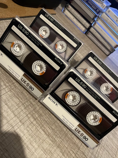 4 cassettes audio SONY UX-S CHROME 60 / Neuves vierges / de