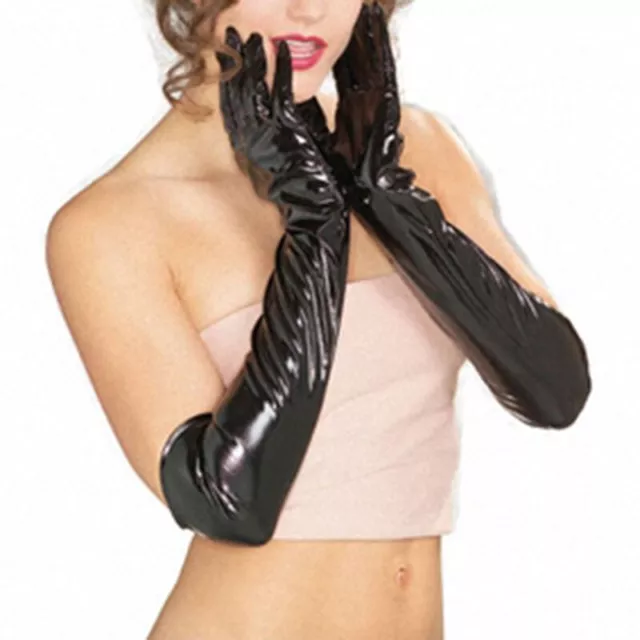 Nouveaux gants en cuir mode hiver femmes pour soirée fête doigt plein