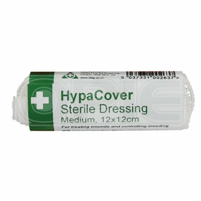Sicurezza pronto soccorso HypaCover medicazioni medio sterili - 12 x 12 cm - confezione da 6