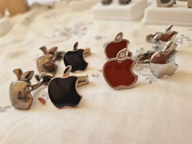 Men,s Cufflink APPLE  4 Pair🍎 Job Lots