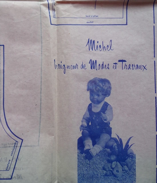 Patron De Couture Modes Et Travaux Mars 1984 - Vêtements Pour Poupée Jean Michel - Occasion