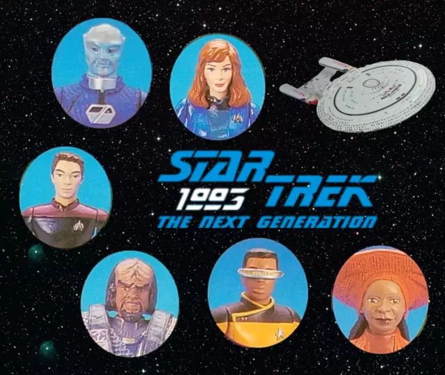 Prossimo Generazione Star Trek Sciolto Playmates Figure, Basi Secondario Crew