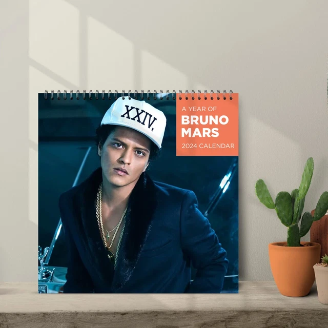 BRUNO MARS CALENDAR 2025, Bruno Mars 2025 Celebrity Wall Calendar EUR