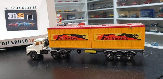 YOSOO Modèle de camion de conteneur Camion porte-conteneur modèle 1:48