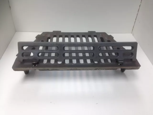 16" A.L Fire Grate 4 Legs Includes Coal Saver Open Fireplace Flat Cast Iron