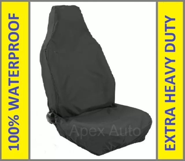 100% WATERPROOF Front Single Seat Cover PREMIUM Heavy Duty to fit Renault Trafic
