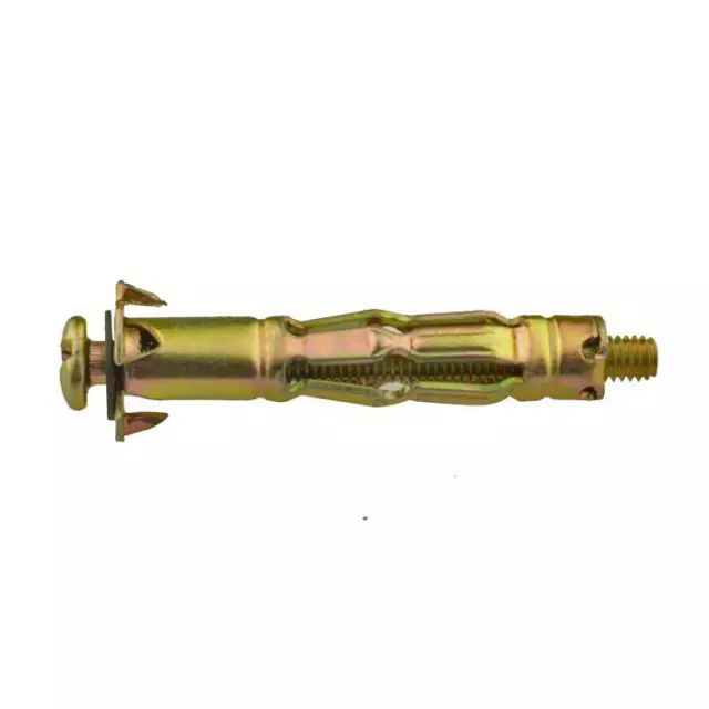 Hollow Wall Anchor M4 (4mm) Grip Range 8mm - 16mm Cavity Fixings Zinc Yellow