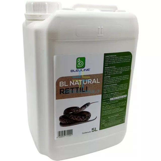 Repellente per serpenti, gechi, rettili, naturale, ecologico, tanica 5 Litri: BL