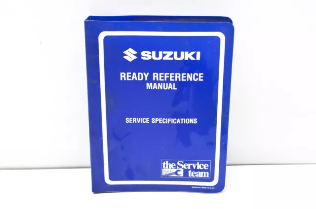 OEM Suzuki 99923-03991 1999 X Model Ready Reference & Service Specifications Man