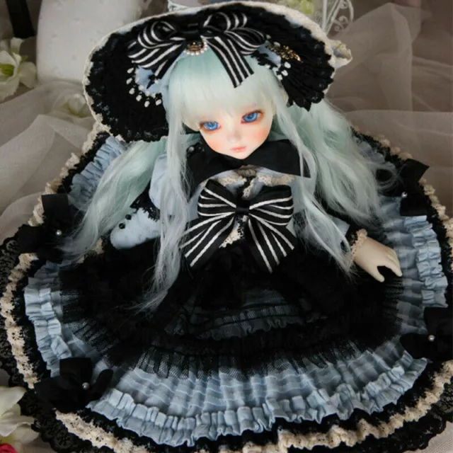1/6 BJD Doll Resin Jointed Body Girls GIFT Face Makeup Eyes Clothes Wig Hair SET