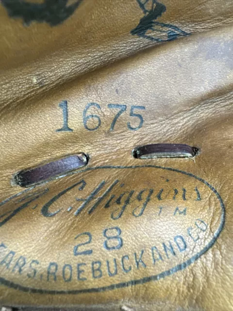 JC Higgins First Baseman's Baseball Glove 1675 Moose Skowron USA LHT - Free S&H 3