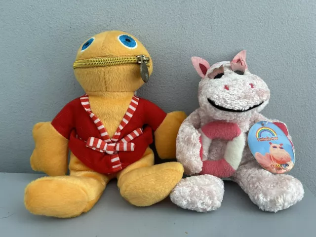 Vintage Rainbow Zippy & George Soft Toy Plushies