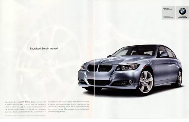 2009 Bmw 3-Series ~ Original 2-Page Print Ad