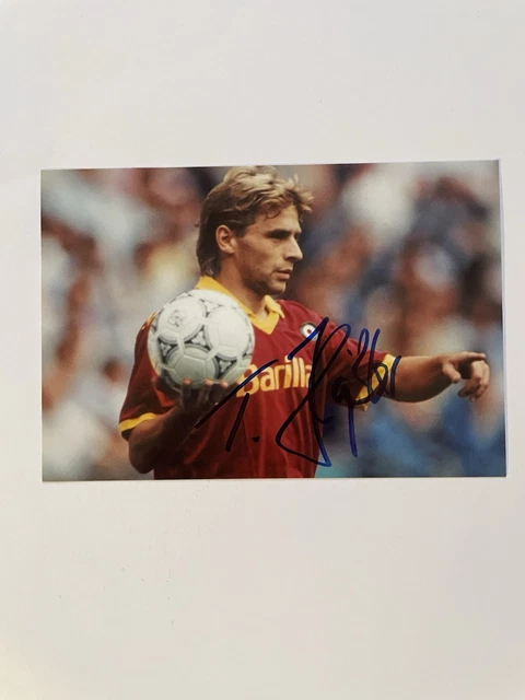 Thomas Hässler Autogramm, IP signiertes Photo