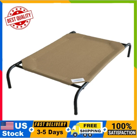 Large Dog Bed Elevated Pet Cot Indoor Raised Outdoor, Nutmeg, Free Shipping