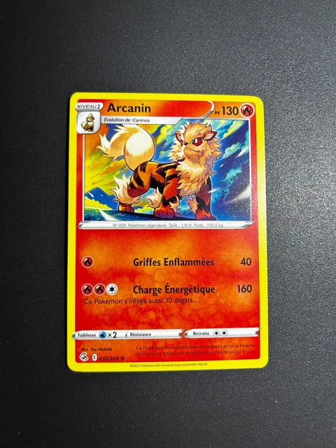 arcanine pokemon card 18/108 - Reverse Holo Rare Evolves from Growlithe Arcaninie 18/108 Pokemon Card -