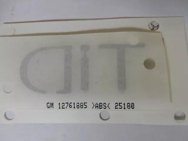 SAAB 9-5 Plakette/Logo/Schriftzug Heck "TiD" original + neu 12761885 2