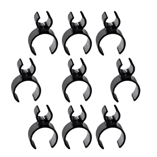 9 Pcs Wine Bottle Clamp Black Candle Holder Reusable Clips Safety
