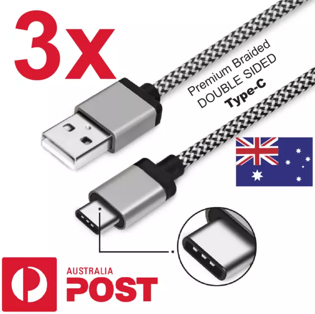 Type-C USB-C 3.1 Male Data Snyc FAST Charger Charging Cable LG SONY HUAWEI Nokia