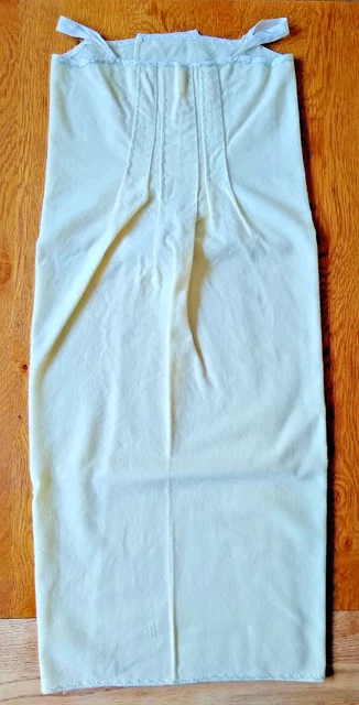 Abito da letto vintage bambino o bambola fatto a mano in flanella abito ricamo grande