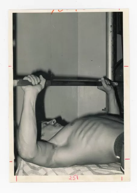 # 30 Foto De Colección Beefcake Muscle Man Culturista Levantador De Pesas Instantánea Gay