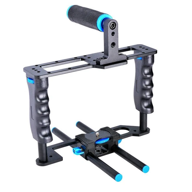 Soporte de cámara réflex digital C2 con parte superior, kit de estudio fotográfico, figura de conejo, estable M7L4