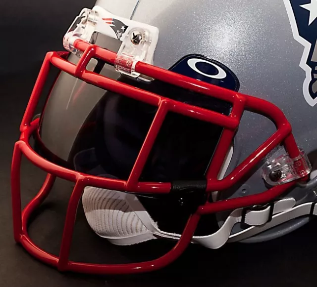 NEW ENGLAND PATRIOTS NFL Schutt EGOP Football Helmet Facemask/Faceguard (RED)