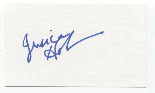 Jessica Holmes Signed Index 3x5 Card Autographed Signature Actress Comedian