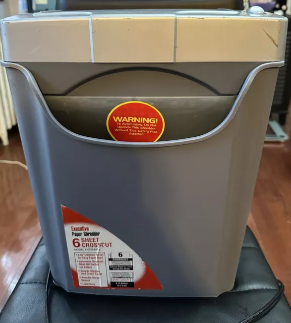 Executive Machines Model # EPS-611X Cross Cut Six Sheet Automatic paper shredder