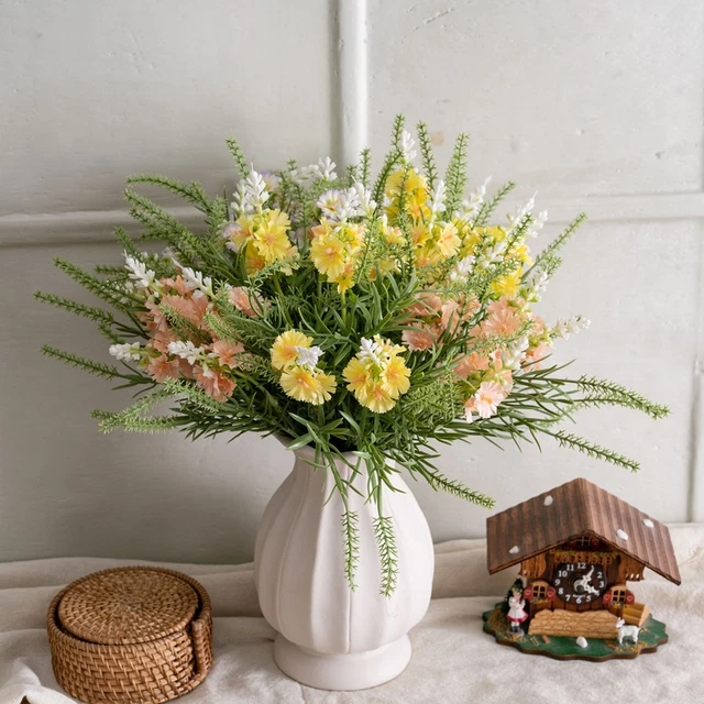 Fleurs Artificielles En Soie - Lot De 20, Tailles 4-8 Cm, Bleu, Pour Déco DIY, Mariage, Maison
