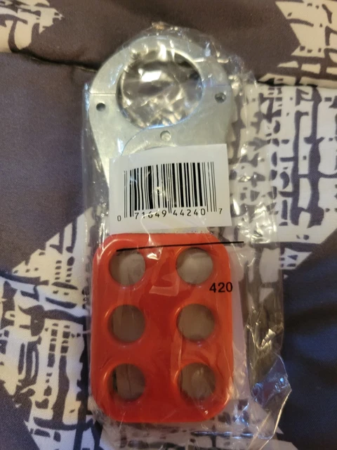 LOTO Hasp Safety LOCKOUT TAGOUT Steel 6 Connection Red Vinyl Coated Lock New.