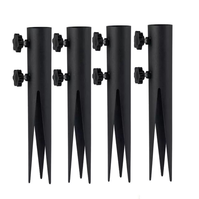 4Pcs Steel Torch Stakes,Garden Stakes for Outdoor Lights,Metal Ground Spike3365