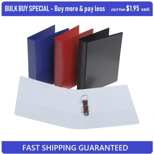 **BULK BUY SPECIAL** High Quality Insert Binder A4 2D-Ring From $1.95 each