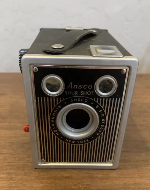 ANSCO SHUR SHOT BOX CAMERA RETRO ORIGINAL VINTAGE. Untested