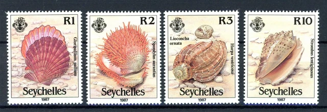 Seychellen 633-636 postfrisch Muscheln/ Schnecken #JP199