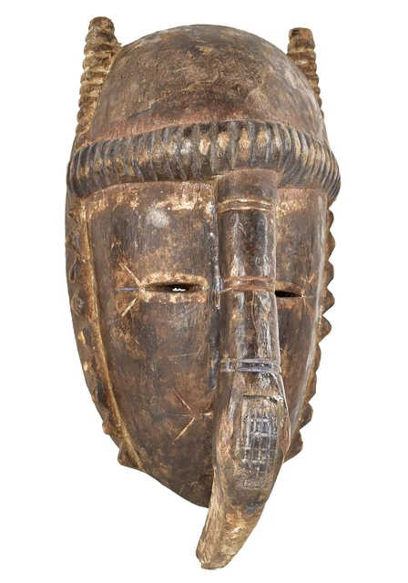Djimini Ligbi Mask With Bird Wood Do Society Ivory Coast African Art