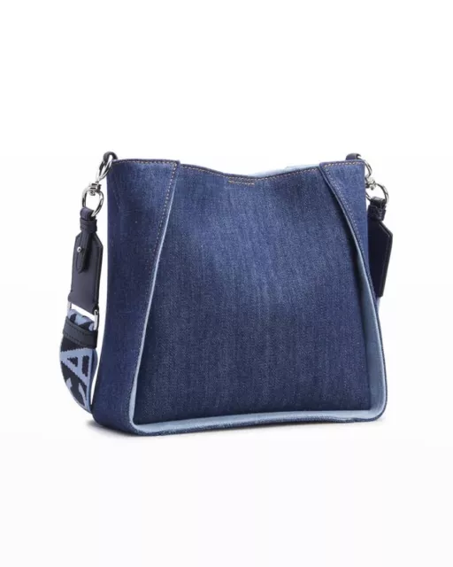 Sold Out Style! Stella McCartney Mini Eco Denim Crossbody Bag Smoky Blue $1050 2