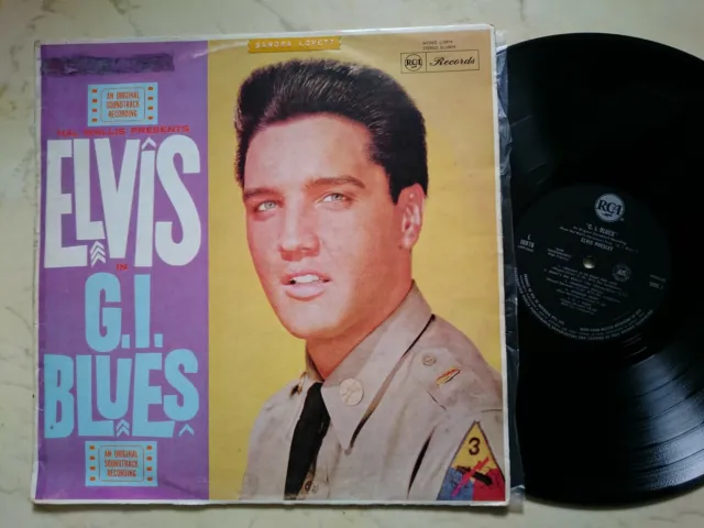 Elvis Presley G.I.Blues 1960 Australie Rca Mono L10979 Vinyl Deepgrooved Label